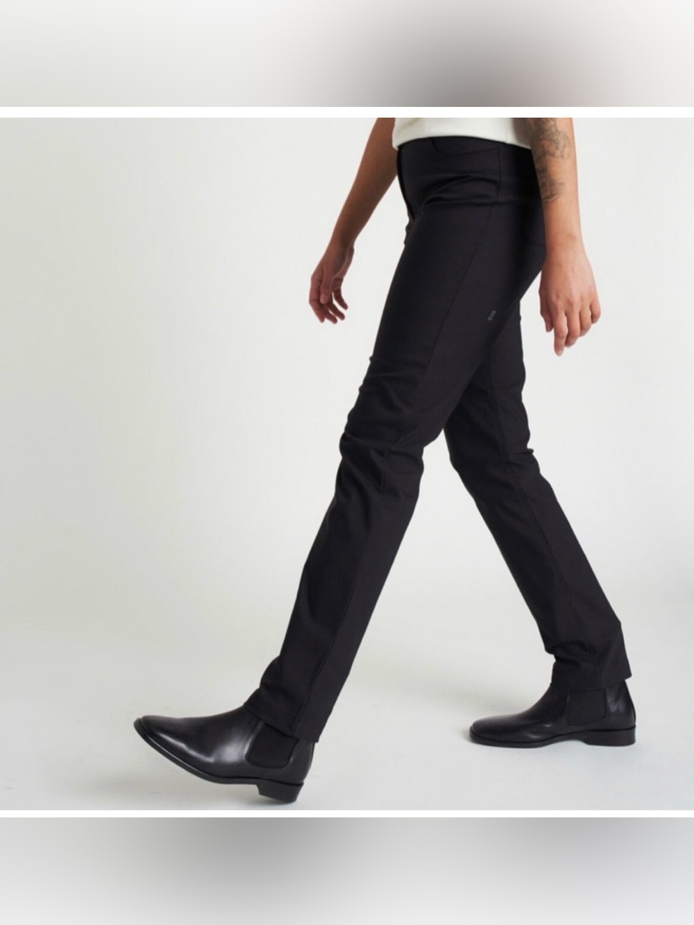 NWT  Kit and Ace Black Slim Fit Journey Pants